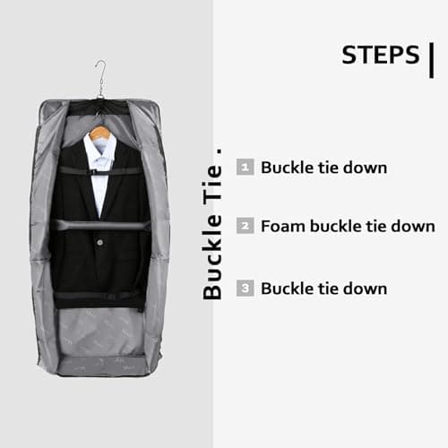 MATEIN Suit Carrier for Men, Travel Garment Bags with Strap for Business — view 4