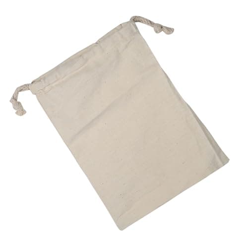 Rengue Small Canvas Laundry Bag, Laundry Bags Plain Cotton Washable Reusable Drawstring Storage Sack for Travel Sleeping Bag Linen Basket Liner Hamper Liner,10 * 12cm Small (30 * 40cm) — view 4