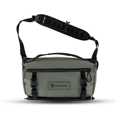 WANDRD Camera Bag - Rogue Sling Crossbody Camera Bag, Made of Ballistic Nylon Fabric, Works As Laptop Bag (Wasatch Green, 9L)