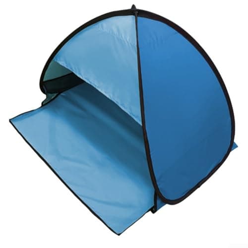 Quick Setup Pop-Up Pet Tent With UV Protection, Automatic Beach Sunshade For Small Dogs And Cats, Portable Outdoor Shelter With Storage Pockets For Travel And Camping, Carmine Red(Double blue) — view 4