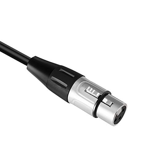 Devinal XLR to 1/4" Female Audio Cable & Adapter, 3-Pin to 6.35mm Metal Connector, Heavy-Duty Studio Grade Pro Audio Equipment Converter (XLRF to TRS Jack) — view 2