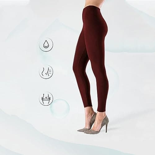 6 Pack Leggings for Women High Waisted Non See-Through Black Soft Workout Gym Yoga Pants Tummy Control Leggings Ladies Buttery Slim Tights Plus Size(6PC,M) — view 4