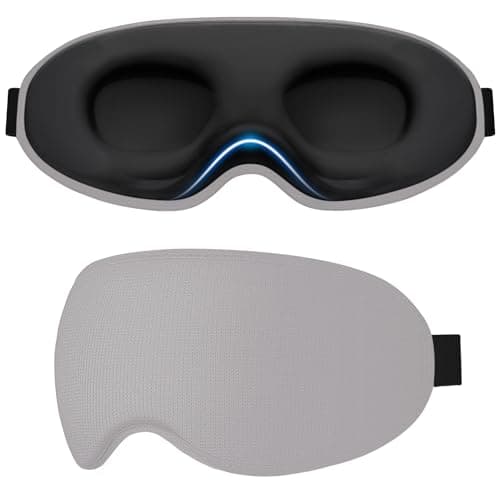 Gritin 100% Blackout Sleep Eye Masks for Women&Men, Side Sleepers Friendly