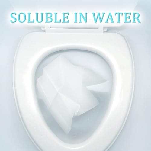80 Pcs Disposable Toilet Seat Covers,Biodegradable Paper Toilet Flushable — view 5