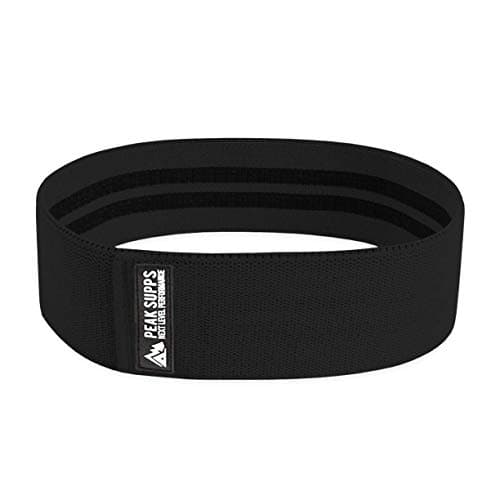 Fabric Resistance Band - Black Heavy/Ultra Heavy Resistance - Hip Circle NON ROLL — view 2