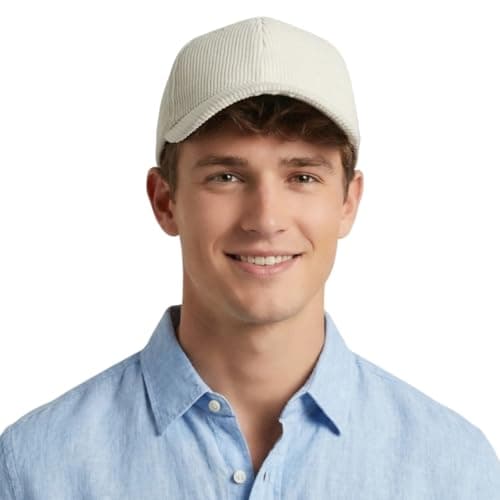 howkuhat Unisex Cotton Baseball Cap Sports Sun Hat Winter Warm Wide Brim Adjustable Outdoor Travel Cap(UK, Alpha, One Size, Beige) — view 3