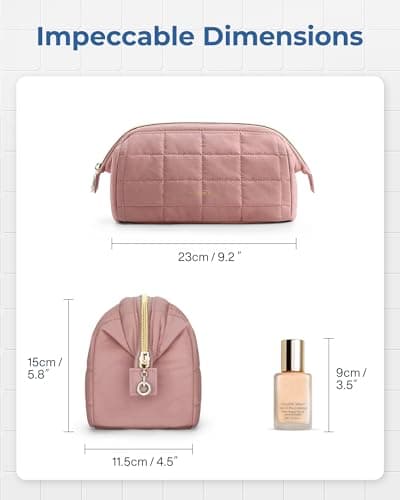 BAGSMART Small Travel Makeup Bag for Women, Wide Opening Cosmetics Bag — view 5