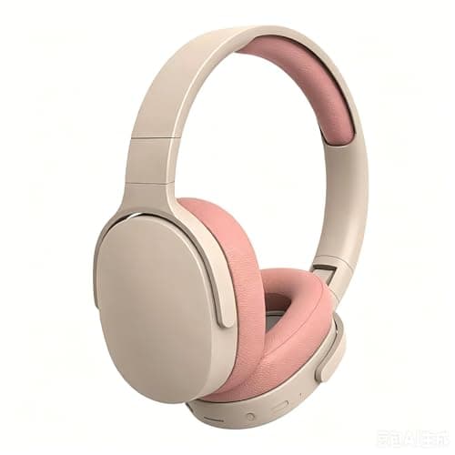 MGHOAQFRK Wireless Bluetooth Headphones Over Ear,HiFi Foldable Noise Reduction Wireless Headset with Microphone,Stereo Headphone with Deep Bass Long Battery Life, Earphone for Travel/Work/Study/Sport