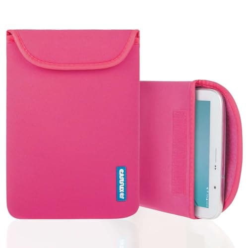 10" inch Tablet Carrying Cover Sleeve Bag Case Neoprene Laptop Tablet (Hot Pink)