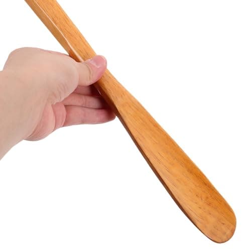 Wood Shoe Horn Long Handle Bamboo Design Travel Shoehorn for Shoes — view 4