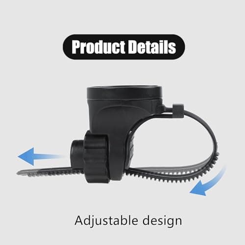 Luoyuanjia Bike Computer Mount Out Front Bike Mount Adjustable Bicycle Mount with Strap，Compatible with Garmin Edge, iGPSPORT, XOSS, CooSpo Magene GPS for Road Bikes/Folding Bikes, MTB — view 4