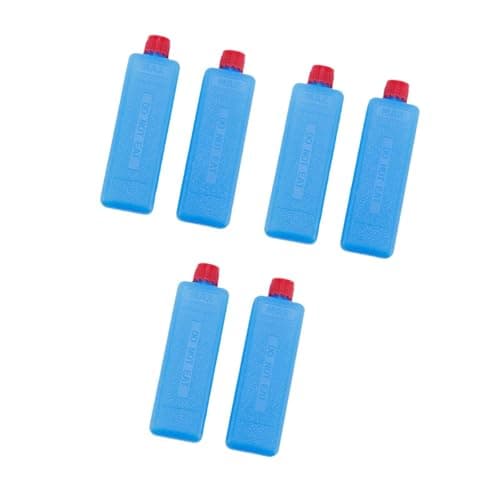 6 Pack Reusable Ice Packs for Coolers - Long Lasting PETG Ice Blocks for Picnics, BBQ, Fishing & Outdoor Camping - Leak Proof & Portable