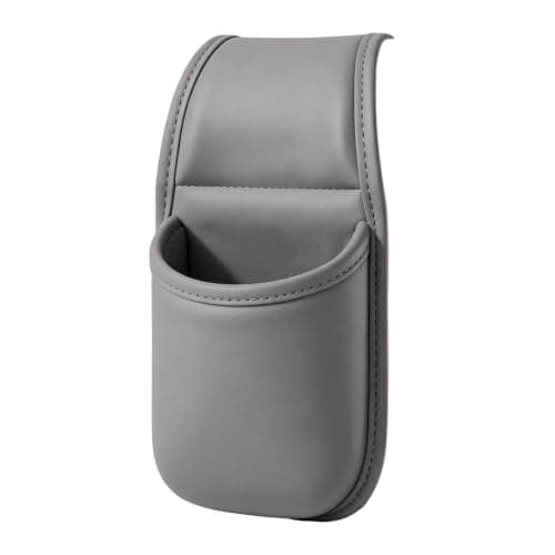 5 Pack Car Door Storage Pocket Leather Seat Side Organiser，Grey — view 5