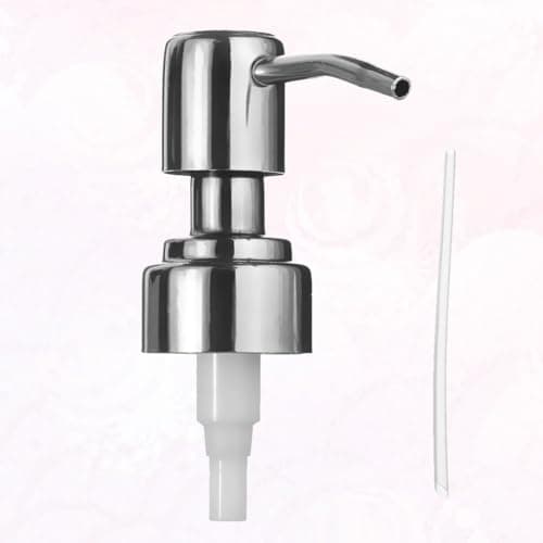 Garneck Lotion Dispenser Pump Travel Bottle Pump Stainless Steel with Plastic Components Silver for Dispensing Soap and Lotions Suitable for Hand Soap and Moisturiser — view 5