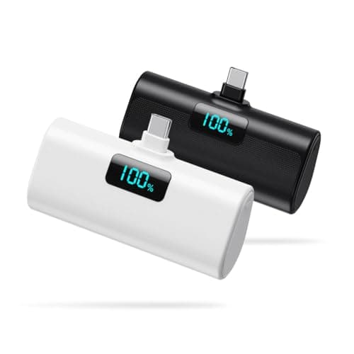 [2-Pack] Power Bank for iPhone 17/16/15 Series, 5200mAh Portable Charger PD