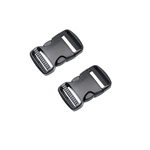 Baikeen Quick Side Release Buckles 32mm Heavy Duty Plastic Side Release Buckle Clips Backpack Belt Replacement Buckle(32mm,2 Sets)