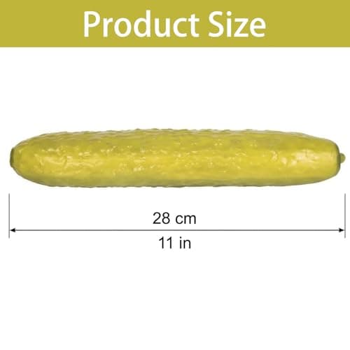Giant Pickle Squishy, 25cm Realistic Pickle Squeeze Toy, Cucumber Stress Squeeze for Adults Kids Home Office Travel — view 2