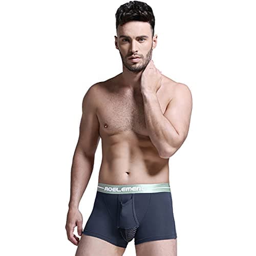 Separation Underwear Men’s Physiological Bullet Underpants Men's underwear Rubber Underwear for Men (Grey, XXXL) — view 4