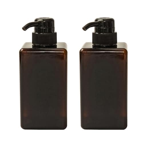 2pcs Ml Refillable Pump Bottle for Shampoo and Lotion Storage