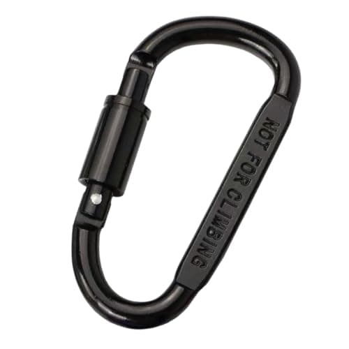 Locking CarHigh Quality Side Flat 8cm With Lock D-Type Mountain Buckle Outdoor Camping Tent Quick Hanging Nut Ring Color Hanging Aviation Aluminum Alloy Lock Buckle Safety