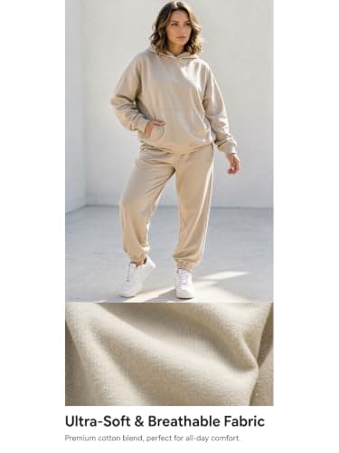 Lounge Wear Sets For Women Uk,Co Ord Sets For Women Uk Lounge Wear Sets Ladies Heated Hoodie Womens Leisure Tracksuit Set Winter Jumpers Wide Leg Joggers Tracksuit Bottoms Matching Set Airport Outfits — view 3