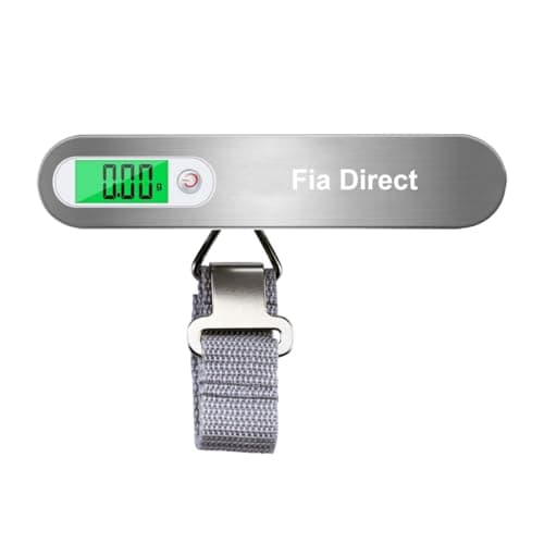 Digital Luggage Scale – Portable Travel Bag Weight Scale with Backlit LCD, Hook & Strap, Accurate Up to 50kg/110lbs, Suitcase Weighing Scales, Heavy Duty Weighing Scales for Luggage (1, Silver White) — view 5