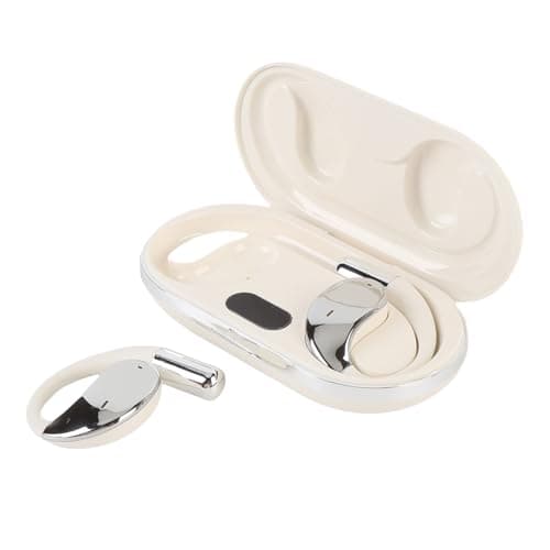 Hamwesh Translator Earbuds, AI Real Time Two Way Language Translation with Comfort Ear Hook Design 8 Hours Battery Life Bluetooth 5.4 Stable Connection, Language Translator Device for (Beige) — view 2