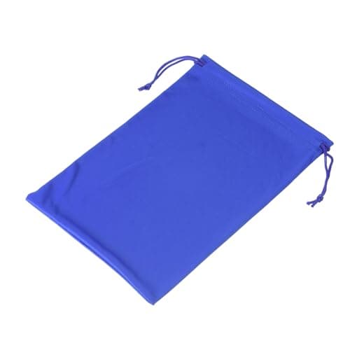 YOKIVE 1 Pcs Ski Goggle Bags, Sport Microfiber Snow Goggles Case Covers Storage Sleeves Drawstring Pouches for Sunglass Lens (Blue, 7.1"x10.6")