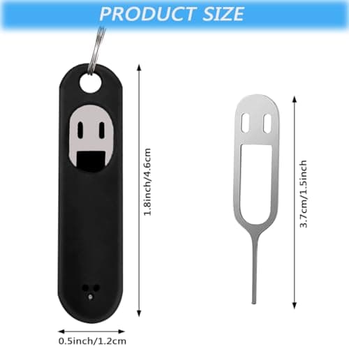 6 Pieces SIM Card Removal Tool, Sim Card Tray Opening Tool Eject Pins Needle Opener Ejector Compatible with All iPhone Apple iPad HTC Samsung Galaxy Cell Phone Smartphone Watch Chain Link Remover — view 2