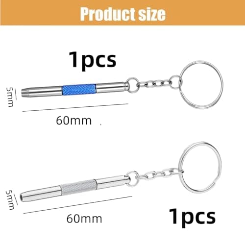 2 Pack Mini Glasses Screws Repair Kit,3-in-1 Multifunction Tightening Tool for Sunglasses,Watches,Jewelry,Electronics — view 4