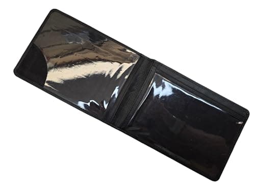 New Genuine Leather Disabled Badge Holder Travel Document (Black) — view 6