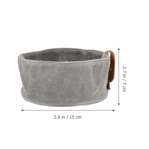 Dog Folding Bowl Canvas for Outdoor Travel Feeding and Drinking — view 2