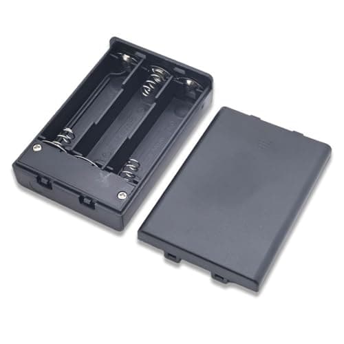 Secure 3x2A battery storage case, spill-proof terminals, compact design battery holder for stable power supply