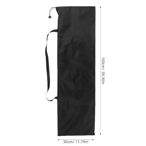 Vaguelly 2pcs Black Nylon Camping Storage Bags for Tables and Yoga Mat — view 2