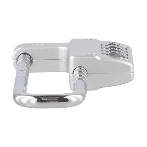 Gettimore Adjustable U-Shaped Combination Lock for File Cabinet Wardrobe Door 4 Digit Mechanical Password Padlock Alloy Steel Security Lock Telescopic 42-98mm Silver Silver — view 6