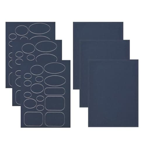 LICQIC Down Jacket Repair Patches, 6 Pieces Navy