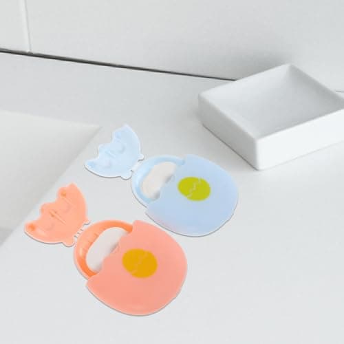 2pcs Mini Travel Soap Sheets for Outdoor Adventures, Pink and Blue — view 6