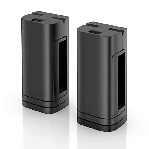 (2 Pack) Airplane Phone Holder - Klearlook 4 in 1 Adjustable Phone Stand for Travel, 360 Rotation Handsfree Viewing Flight Phone Holder, Foldable Travel Essentials for Flying/Home/Office-Black