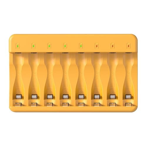 ECVGHD 8 Slot Battery Pack with Type-C Port for 1.2V Batteries