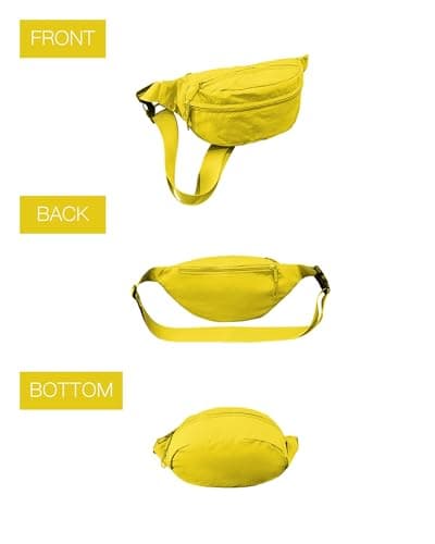 Bum Bag Women Crossbody Belt Bag, Water Resistant Nylon Sling Fanny Pack — view 5