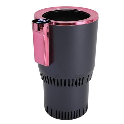 Annadue 2 in 1 Car Cup Warmer Cooler, Auto Heating Cooling Cup Holder for Beverage, Smart Drink Cooler Warmer for Road Trip Car Travel (Purple) — view 2