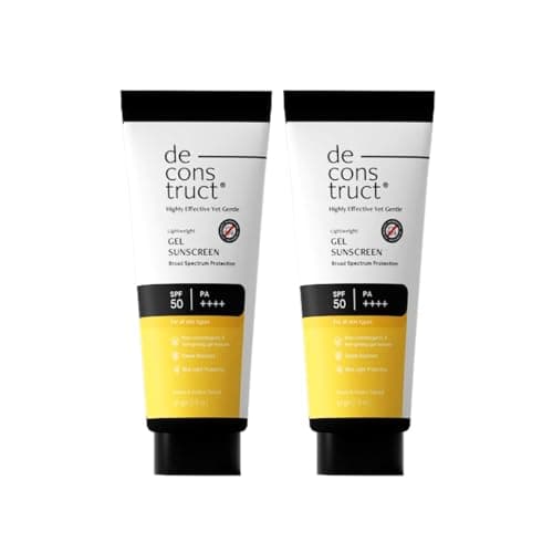 Deconstruct Gel Sunscreen for Oily skin SPF 50 PA++++ 50gm (Pack of 2)