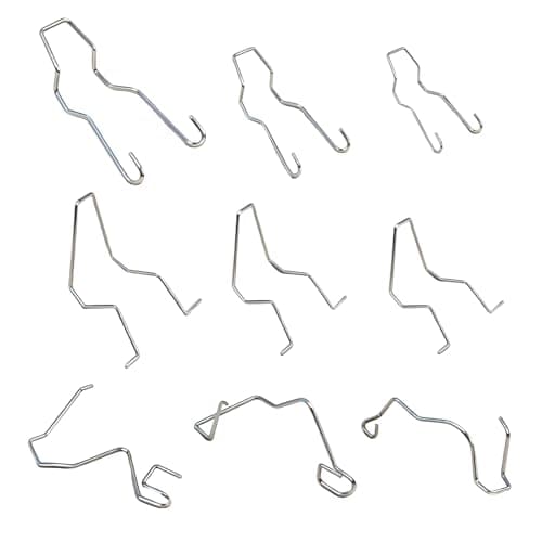9PCS Headlight Bulb Retaining Clip Set Universal Car Spring Clips
