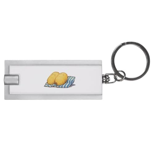 Azeeda 'Sleeping Potato Couple' LED Keyring Torch (KT00053878)