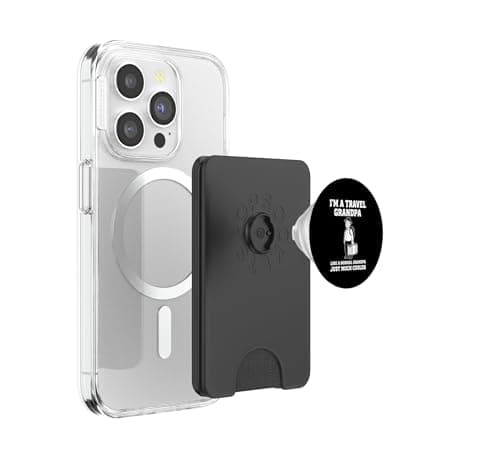 I’m A Travel Grandpa Like A Normal Grandpa Just Much Cooler PopSockets PopWallet for MagSafe — view 3