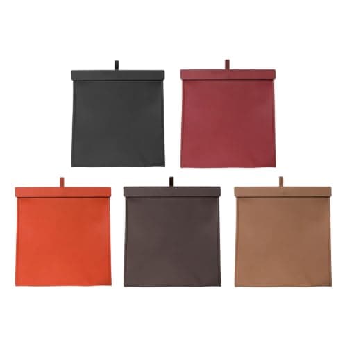 Kalttoy Foldable Car Trash Organizer with PU Exterior, Maroon red — view 5