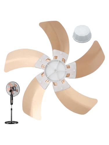 Hansber Fan Blade Replacement Part for Yard Trimmings Family Universal Adapters Aluminum Fan Accessories 14 Inch Rose Gold One Size