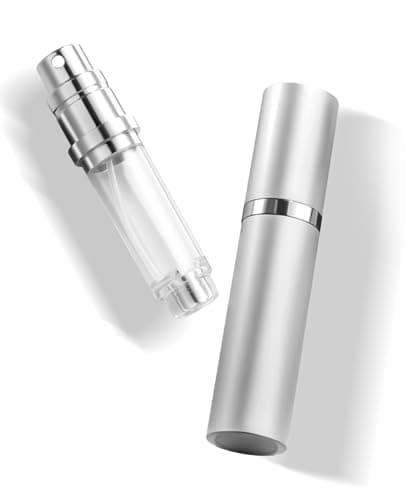 VVGAOGES Perfume Atomiser,Portable Refillable Empty Perfume Spray,Mini Perfume Bottles Empty for Travel 5ml (Silver)