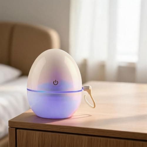 USB Car Humidifier 36dB Quiet Sound Wave for mist USB Car Humidifier(Beige) — view 4