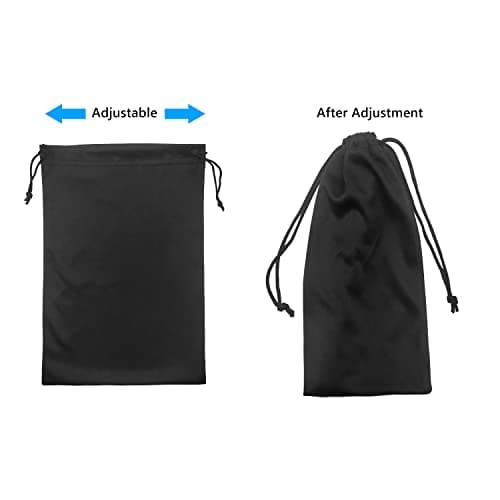 CHEERYMAGIC Goggle Bag, 2 Pcs Goggle Pouch Bag Microfiber Protection Bags Ski Goggles Bag Drawstring Sunglasses Pouch for Snow Ski Sunglasses Soft Storage Case A7HMJD — view 5